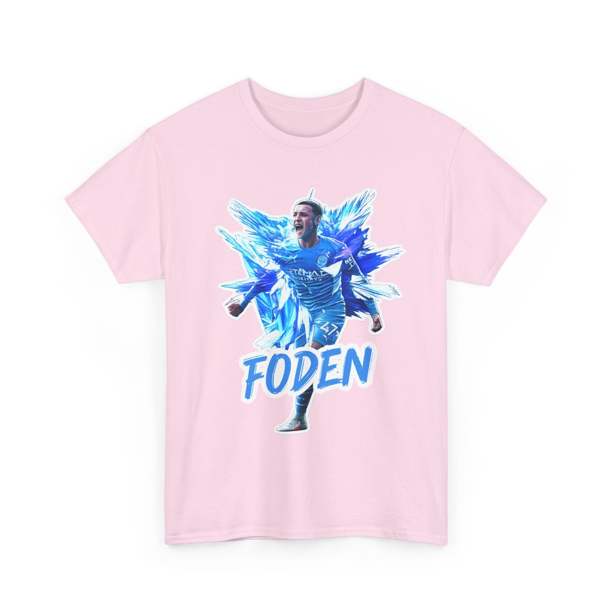 Phil Foden Manchester City Soccer T‑Shirt — Blue Graphic Football Fan Tee