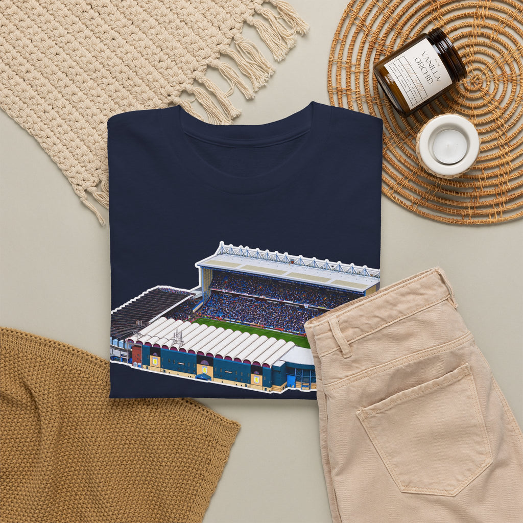 Manchester City Maine Road Stadium Illustration T‑Shirt — Vintage Football Arena Graphic Tee