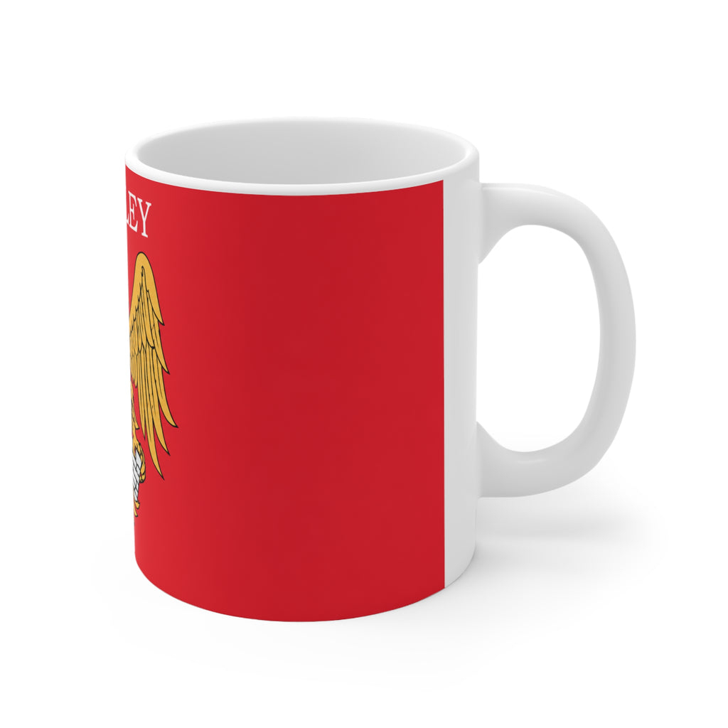 Manchester United Wembley 1958 Crest Ceramic Coffee Mug — Vintage Football Emblem, 11oz/15oz