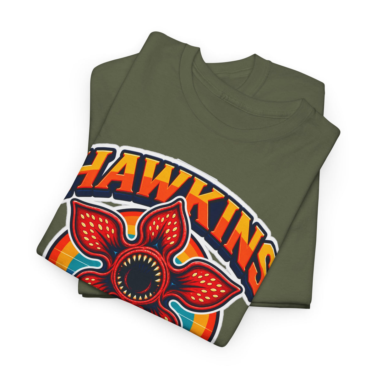 Hawkins Indiana 1983 Demogorgon Floral Cotton T-Shirt