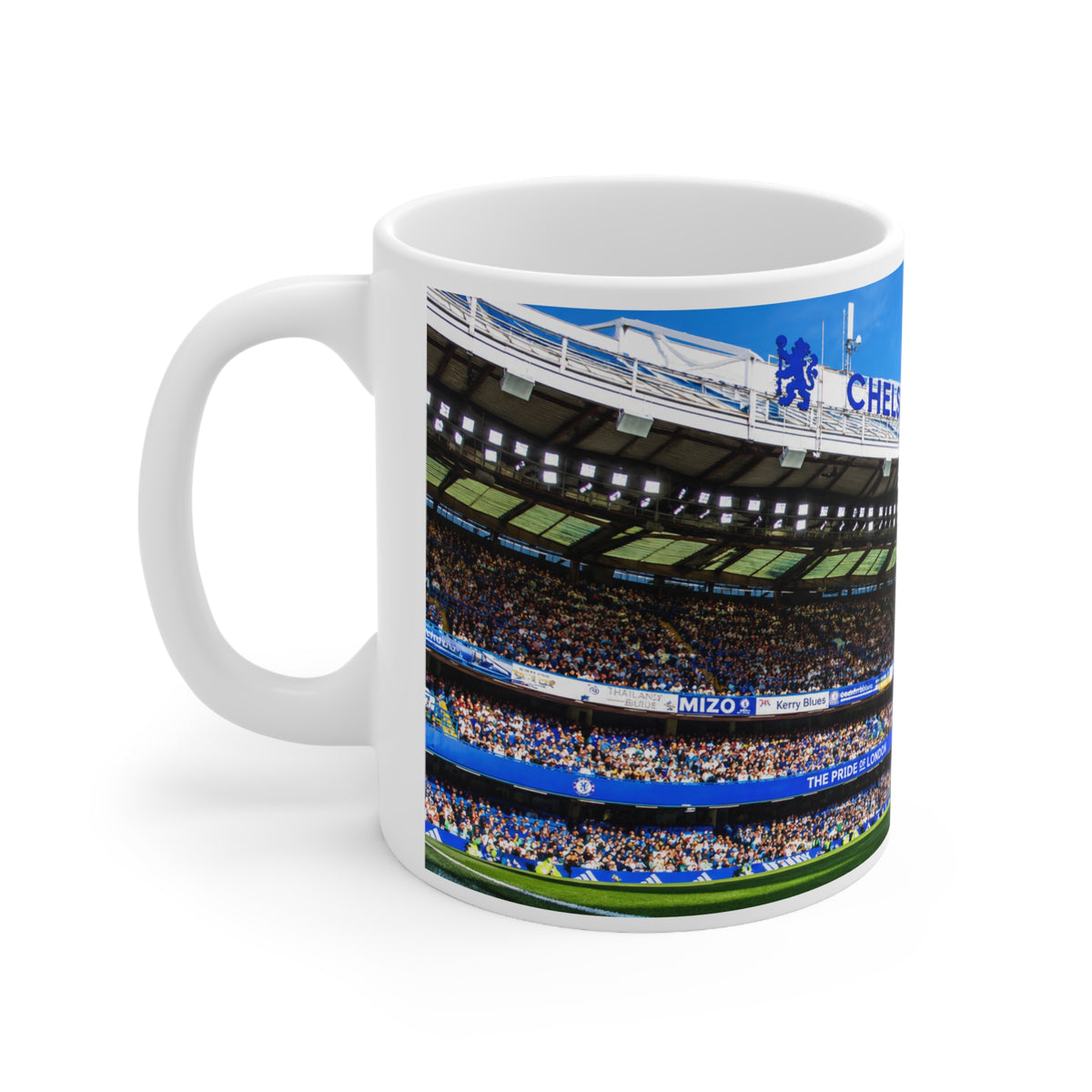 Chelsea Football Club Stadium Mug — Ceramic Coffee Cup (11oz/15oz)