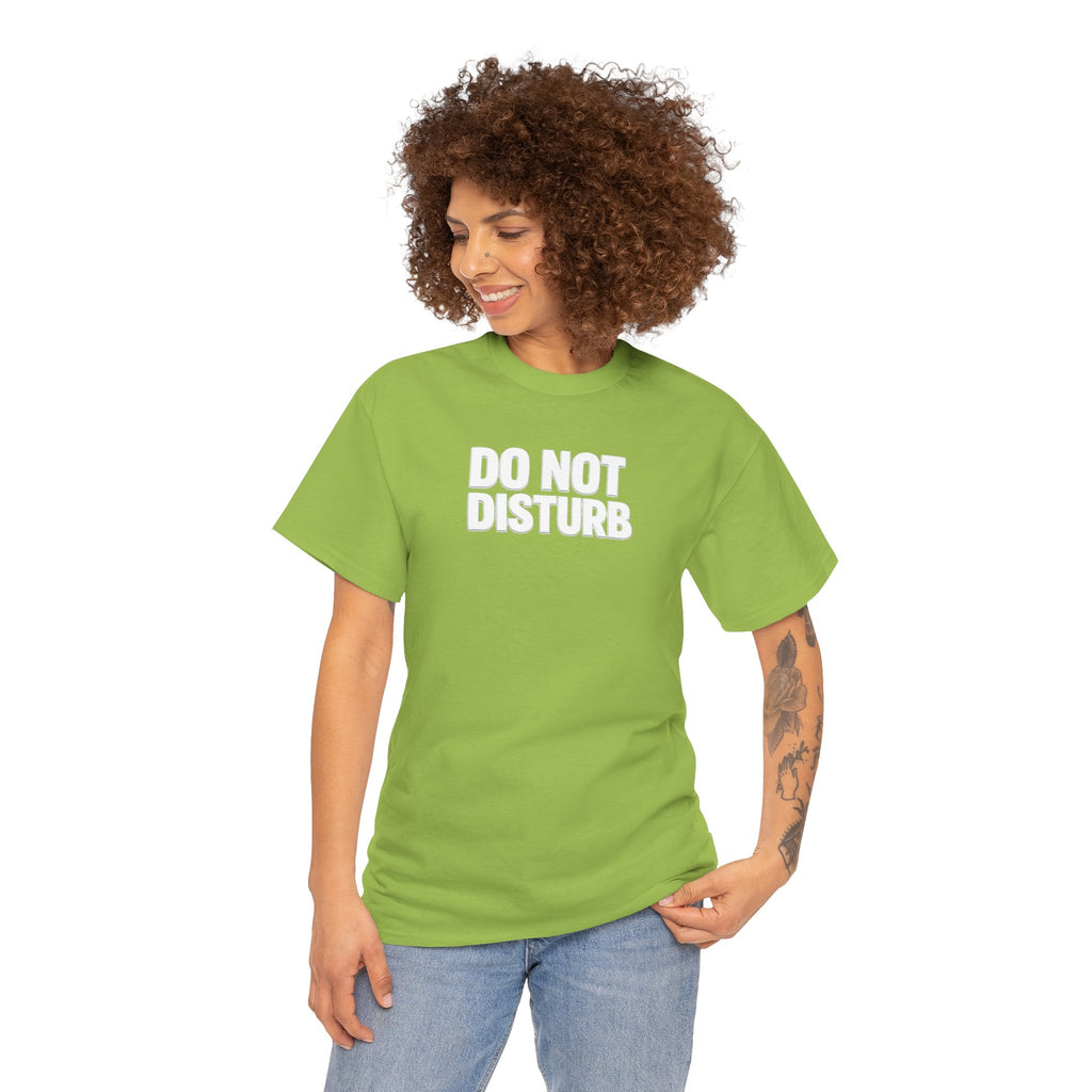 Do Not Disturb Tee — Black Graphic Statement T-Shirt