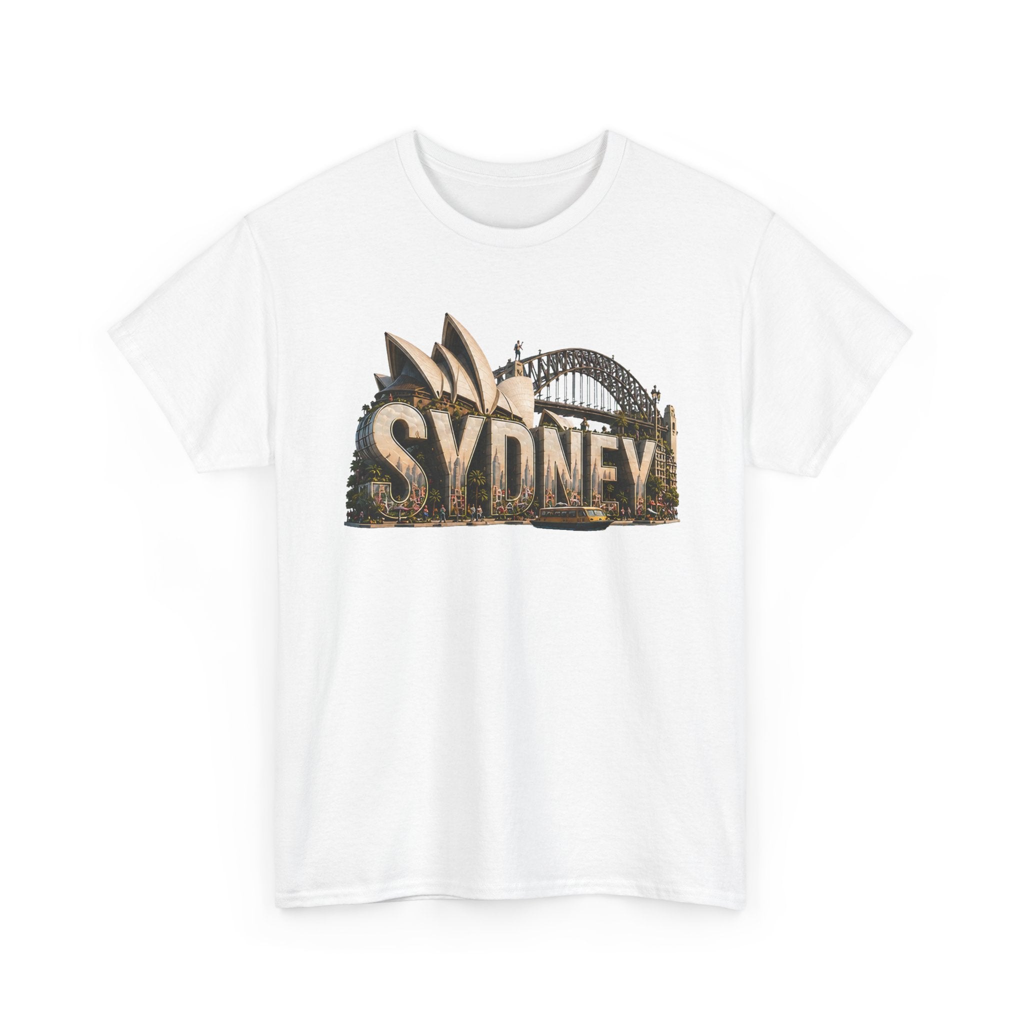 Sydney Landmark T‑Shirt — Vintage Sydney Opera House & Harbour Bridge Tee
