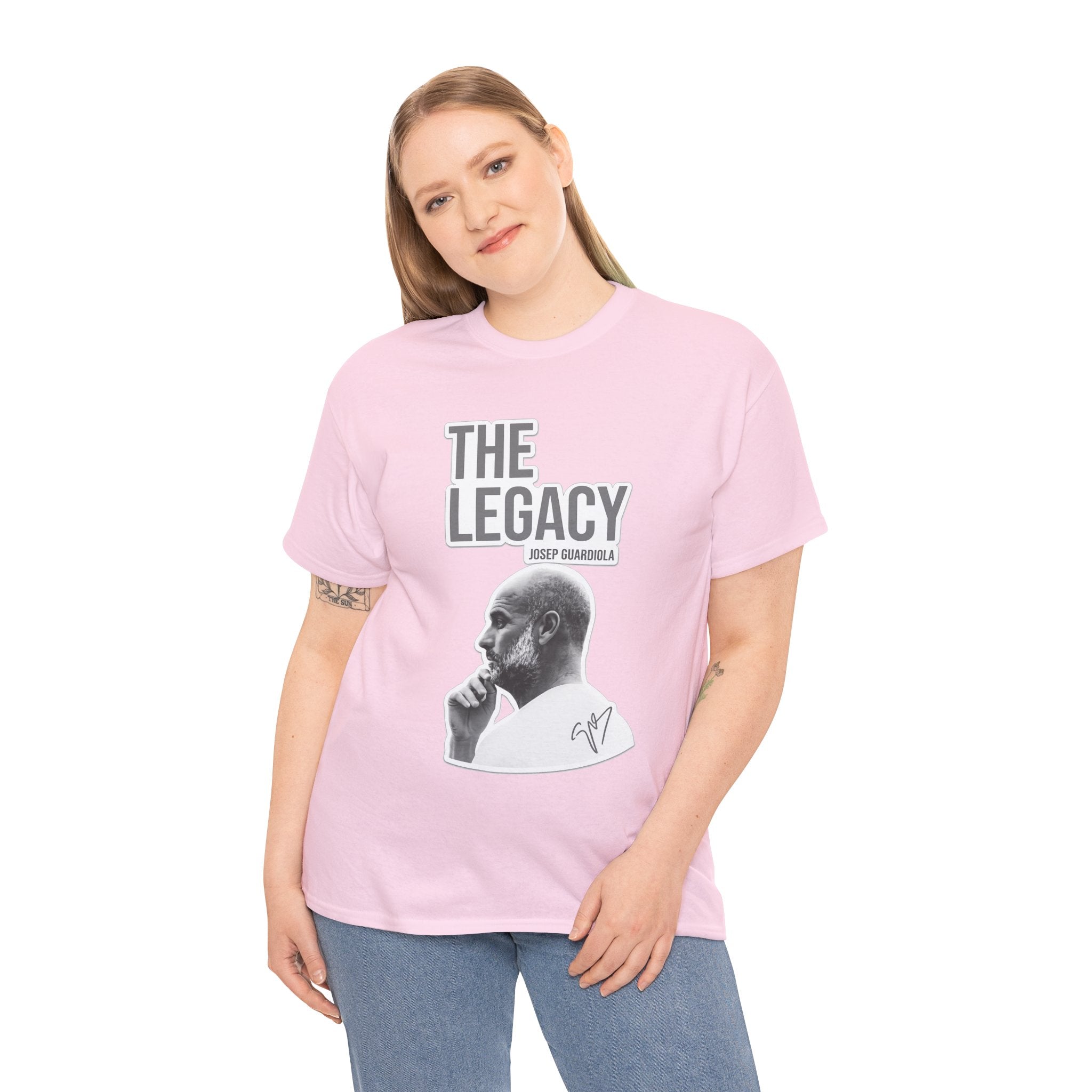 Pep Guardiola Manchester City The Legacy Tee — Inspirational Portrait Graphic T-Shirt