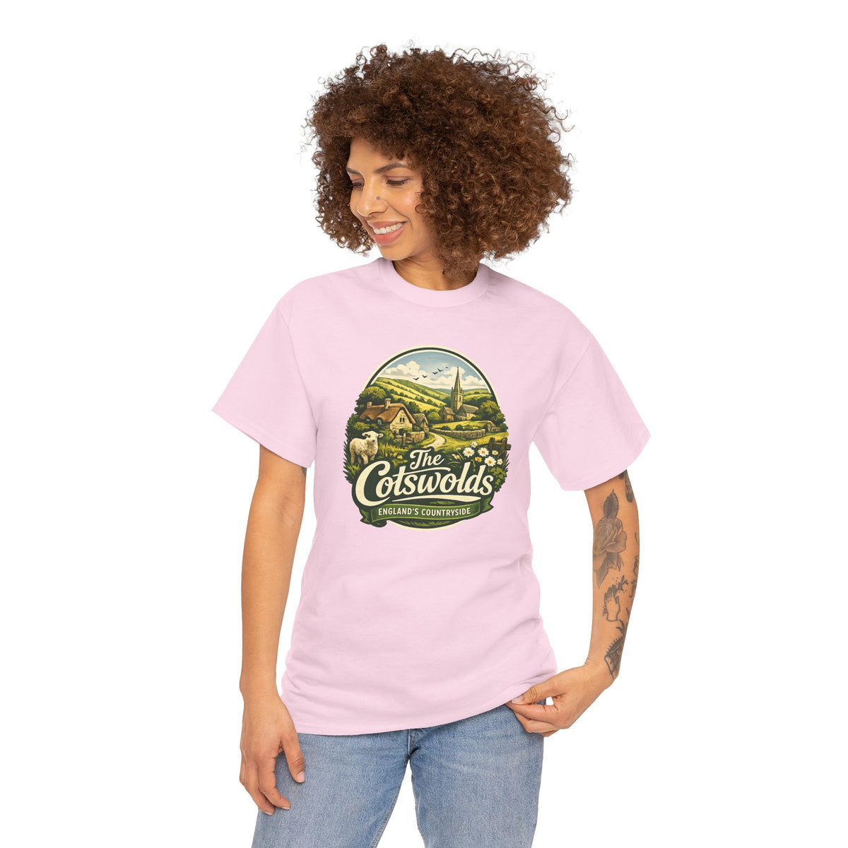 Cotswolds Vintage Landscape T‑Shirt — The Cotswolds Countryside Tee