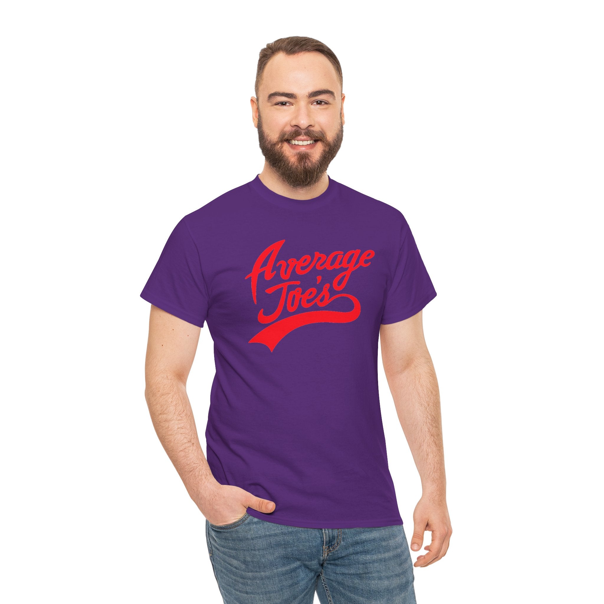 Average Joe's Graphic Tee — Retro Script White T-Shirt