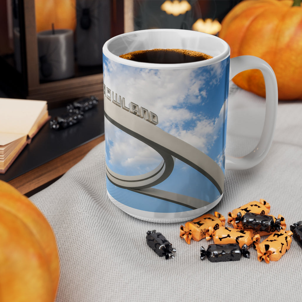 Tomorrowland Entrance Photo Ceramic Mug - 11oz/15oz Sky & Arch Coffee Cup