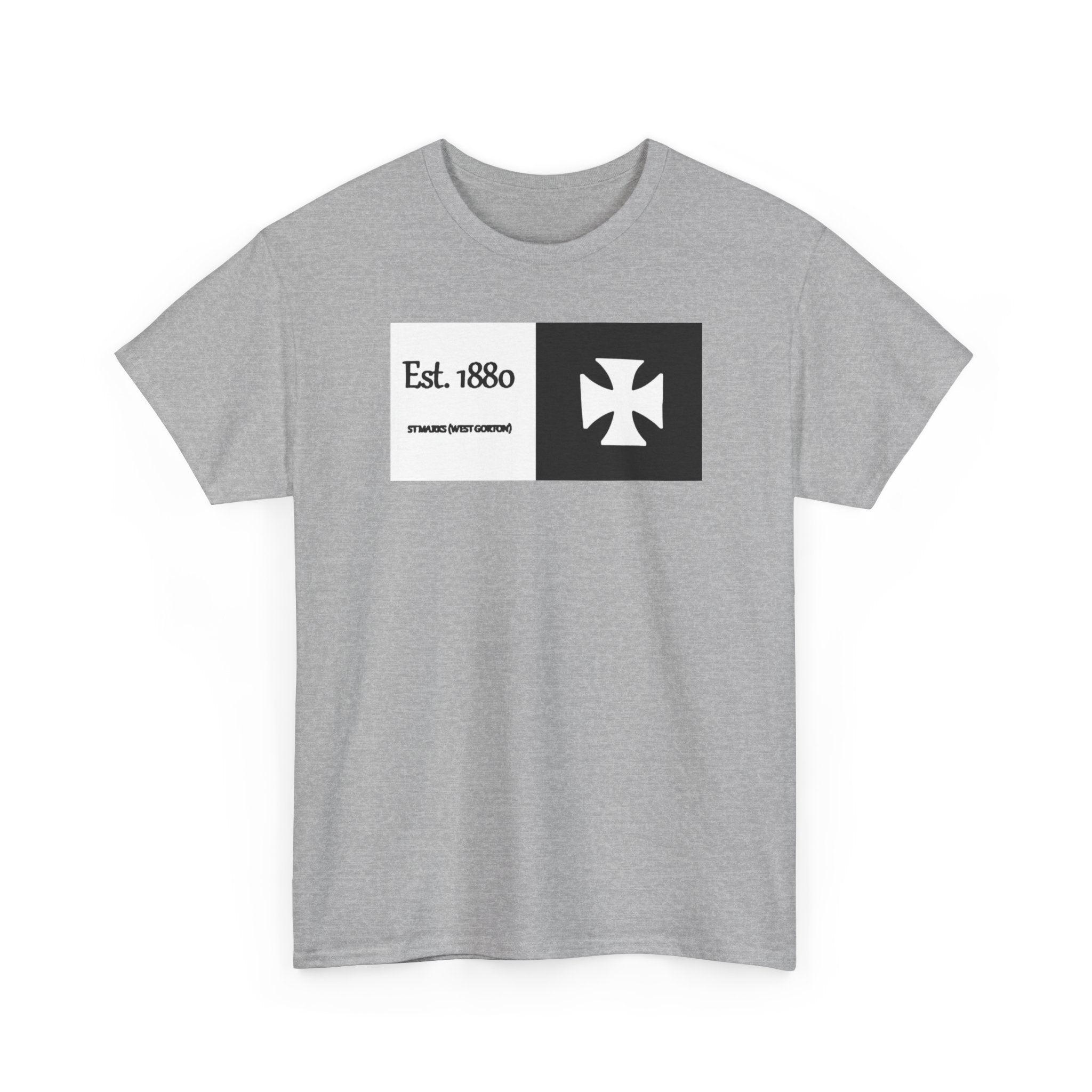 ST Mark's West Gorton (Manchester City) Est. 1880 Cross Logo T-Shirt