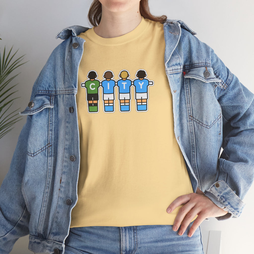 City Soccer Team Tee — Retro Foosball Players Graphic T-Shirt