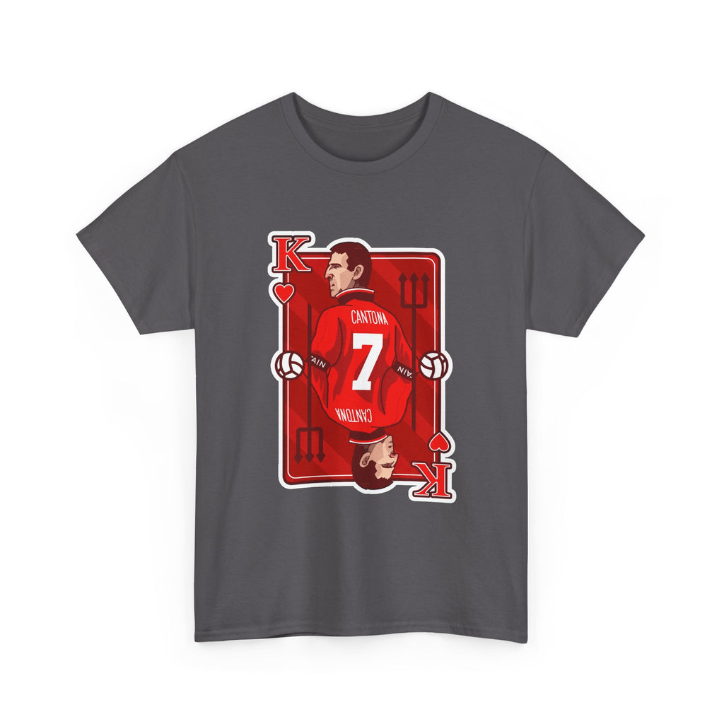 Cantona Playing Card Cotton T-Shirt / Tee — Number 7 Custom Jersey Design