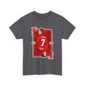 Cantona Playing Card Cotton T-Shirt / Tee — Number 7 Custom Jersey Design