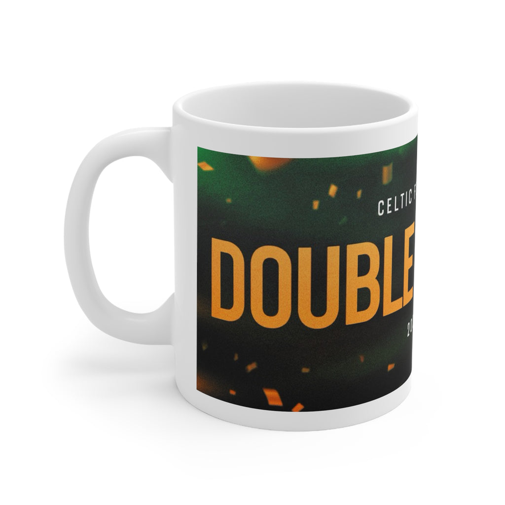 Celtic Double Winners 2025/2026 Mug — Celtic Football Club Ceramic Coffee Cup (11oz & 15oz)