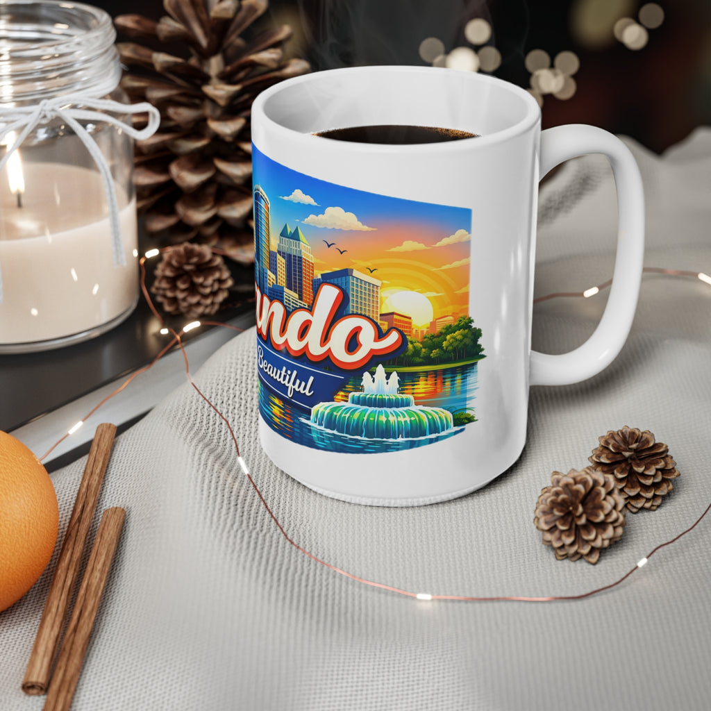 Orlando Ceramic Coffee Mug — "Orlando The City Beautiful" 11oz & 15oz