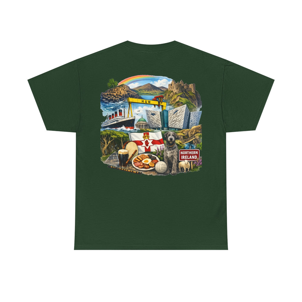 Northern Ireland Collage Tee — "Make Northern Ireland Great Again" Graphic T-Shirt