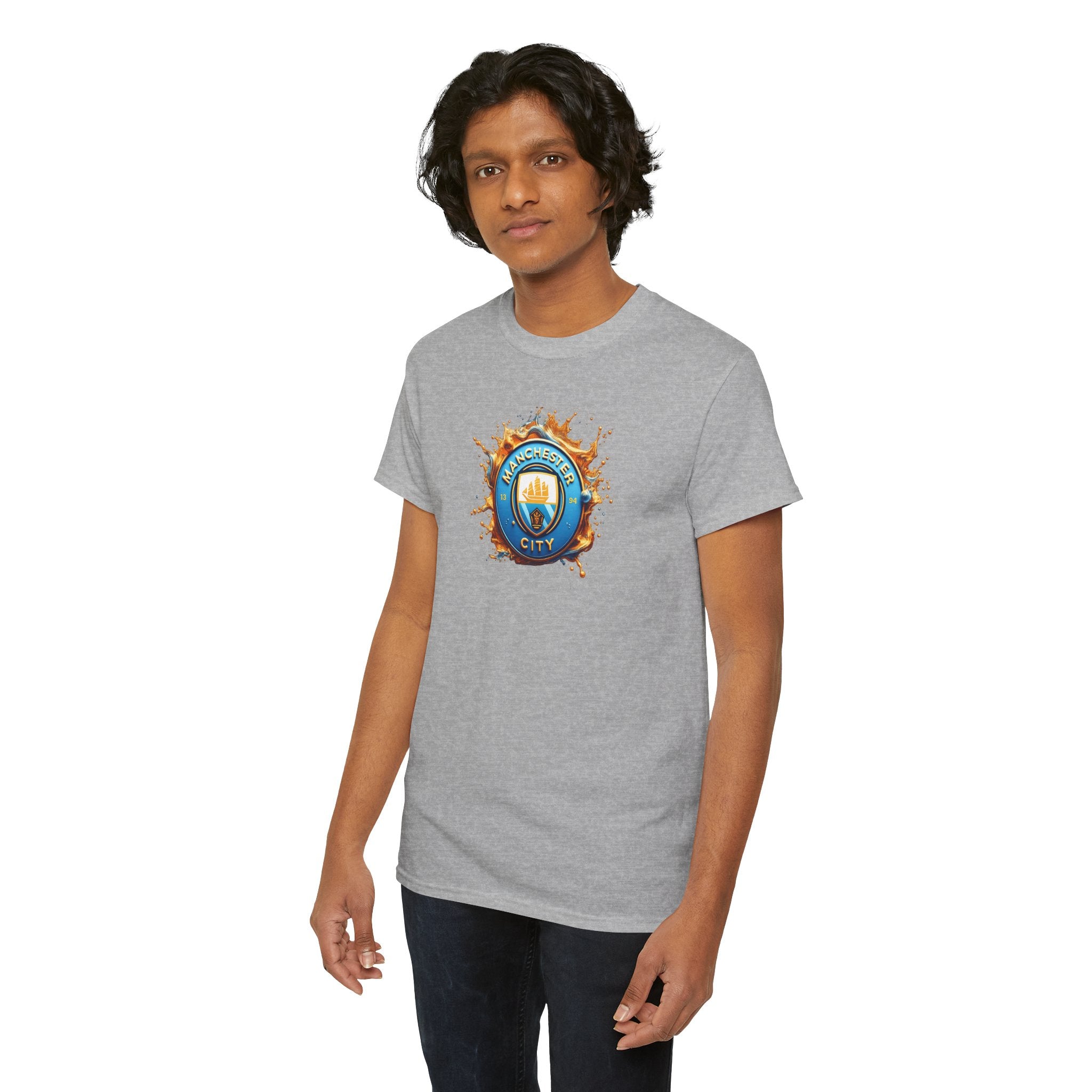 Manchester City T-Shirt – 'Eat. Sleep. City. Repeat.' Football Fan Tee
