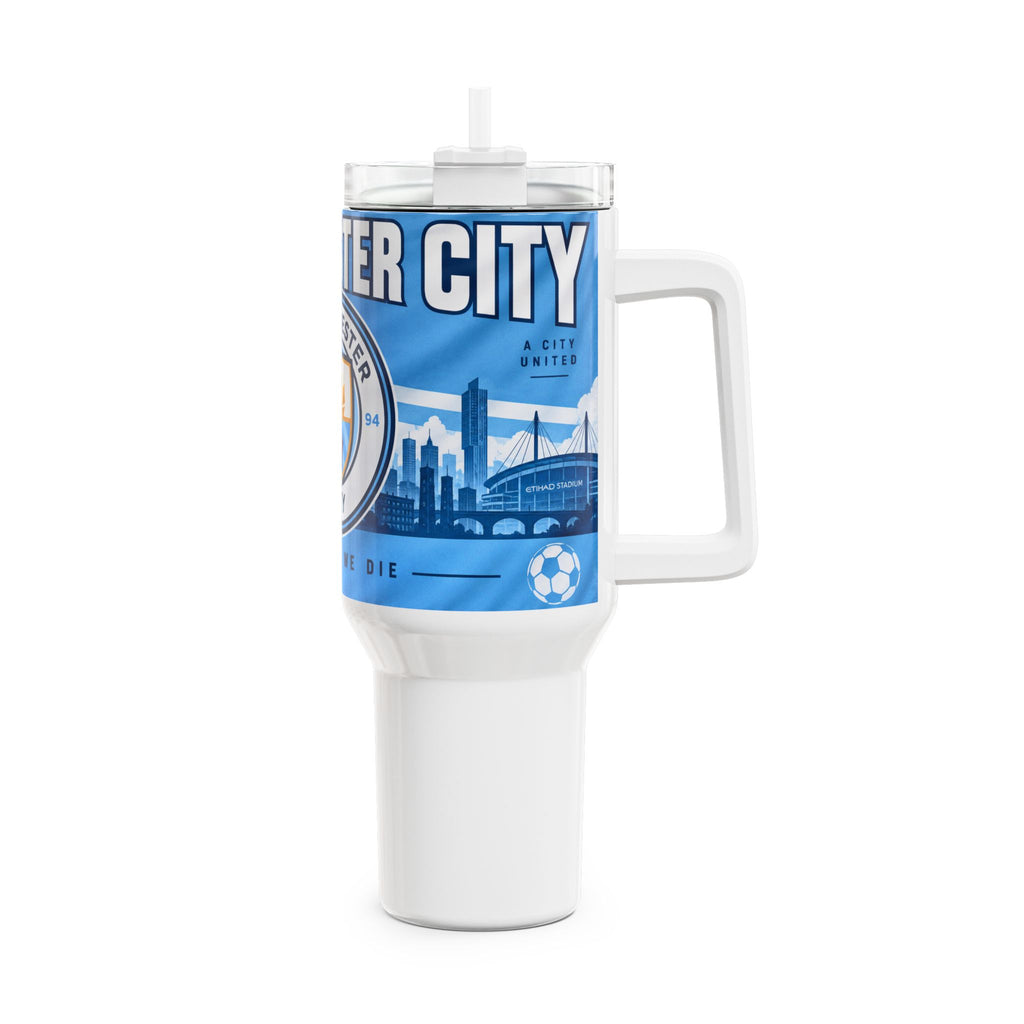 Manchester City Inspired 40oz Tumbler – Travel Cup
