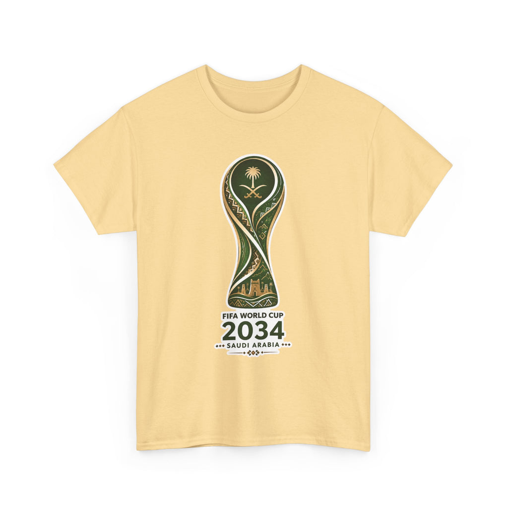 2034 FIFA World Cup Qatar 2034 Trophy Cotton T‑Shirt