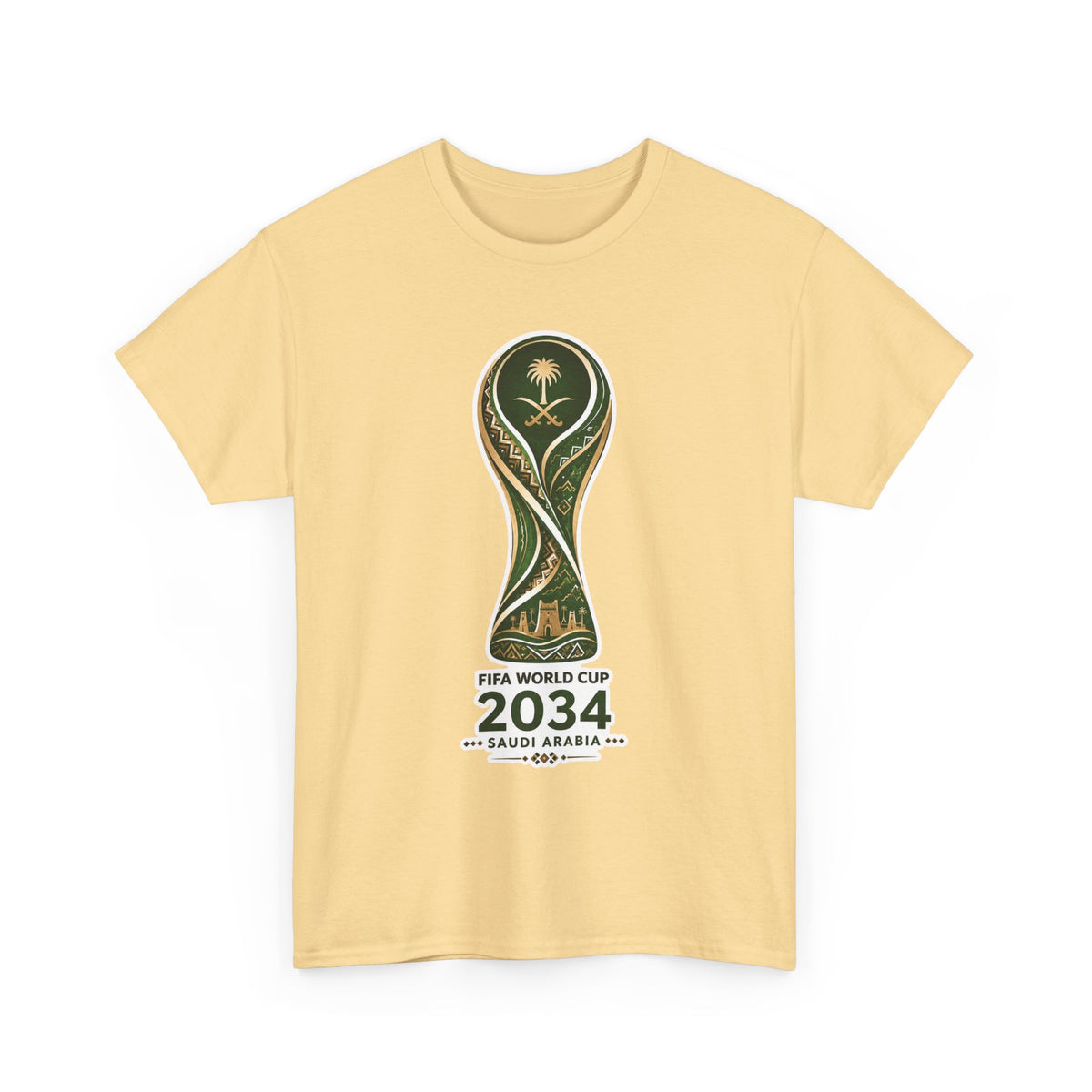 2034 FIFA World Cup Qatar 2034 Trophy Cotton T‑Shirt
