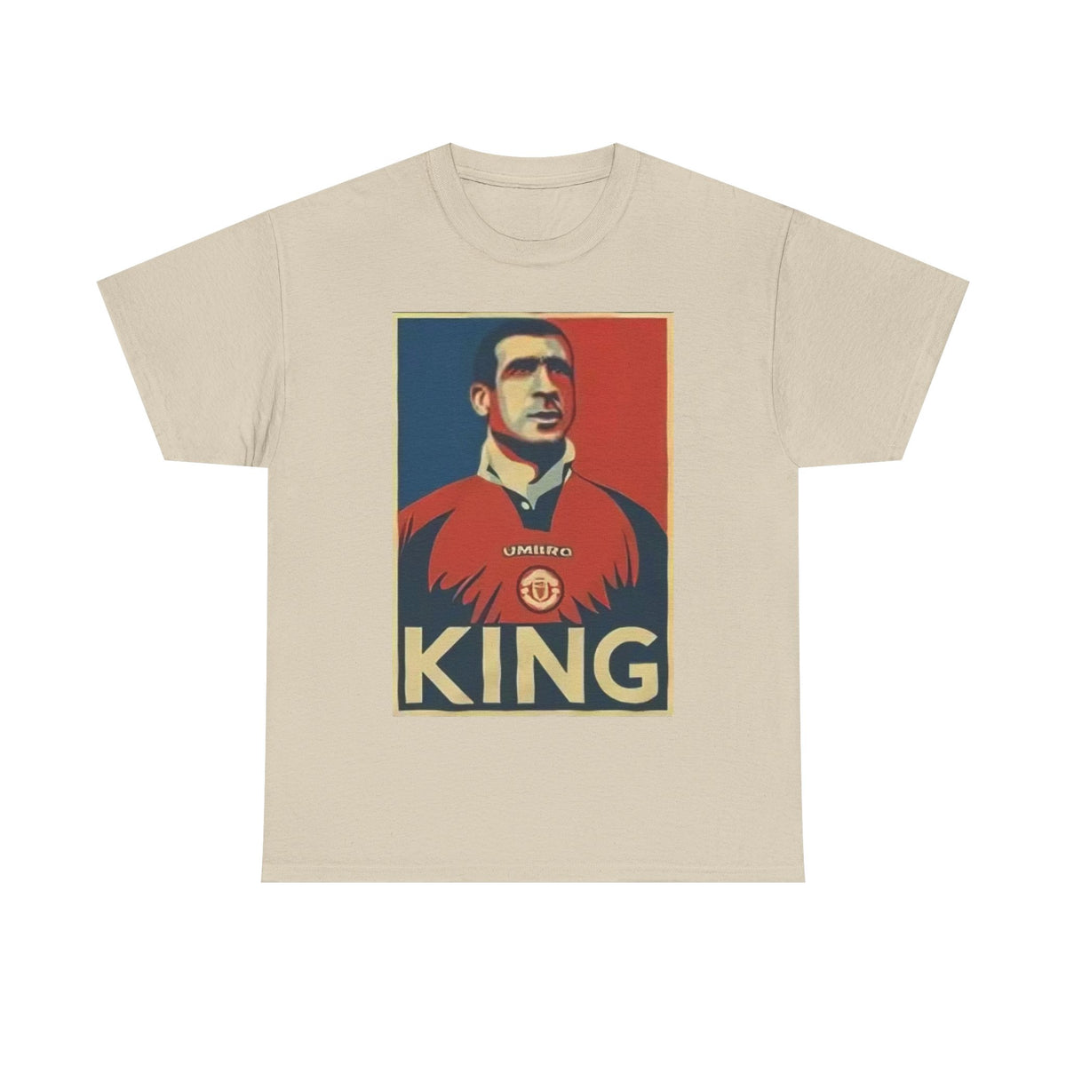 Eric Cantona King Manchester United Graphic Tee — Retro Sports Poster Football Shirt