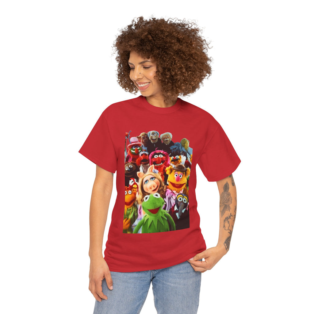 Muppets Puppet Ensemble Graphic Tee — Fun Family Cartoon Shirt