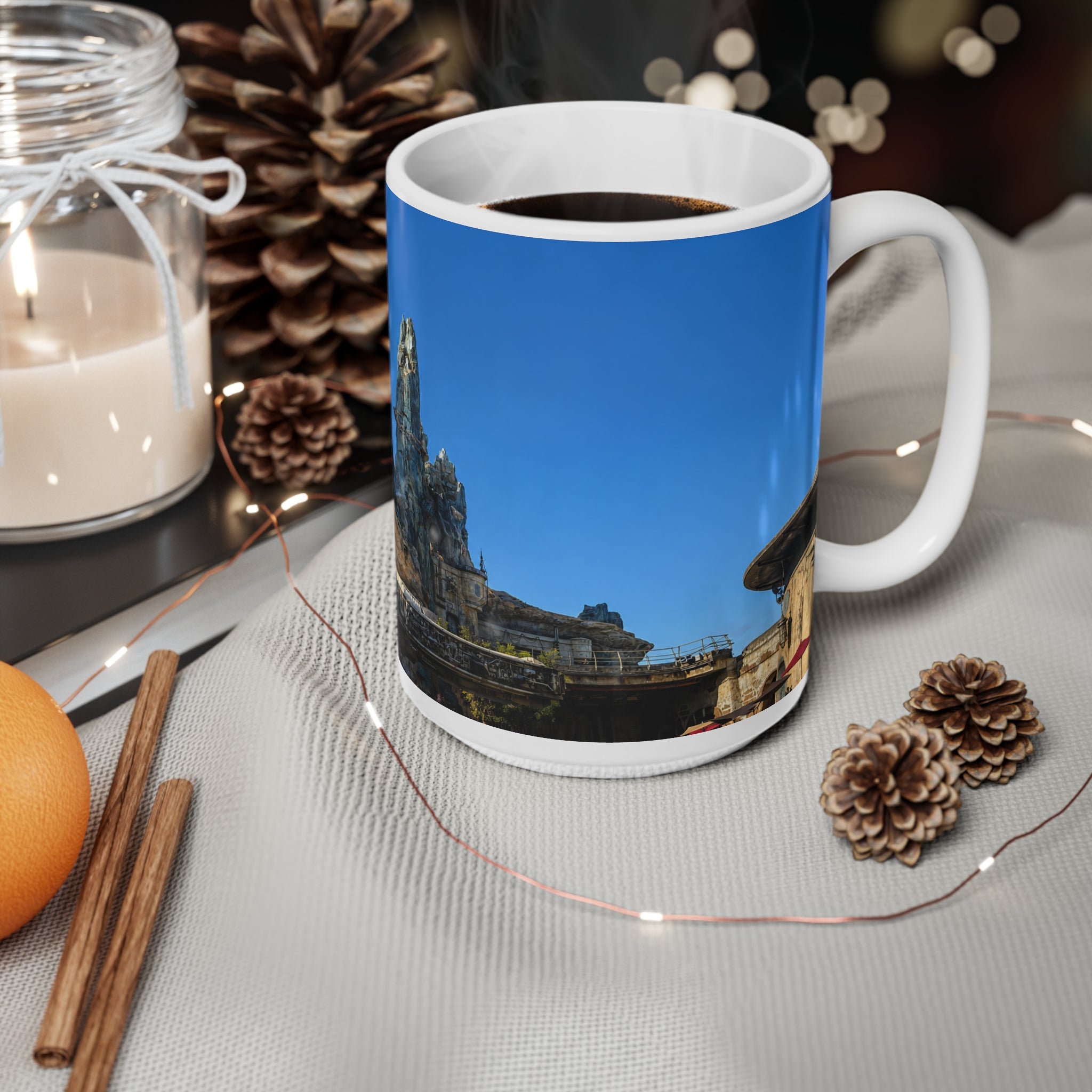 Galaxy's Edge Falcon Scene Ceramic Coffee Mug — 11oz & 15oz