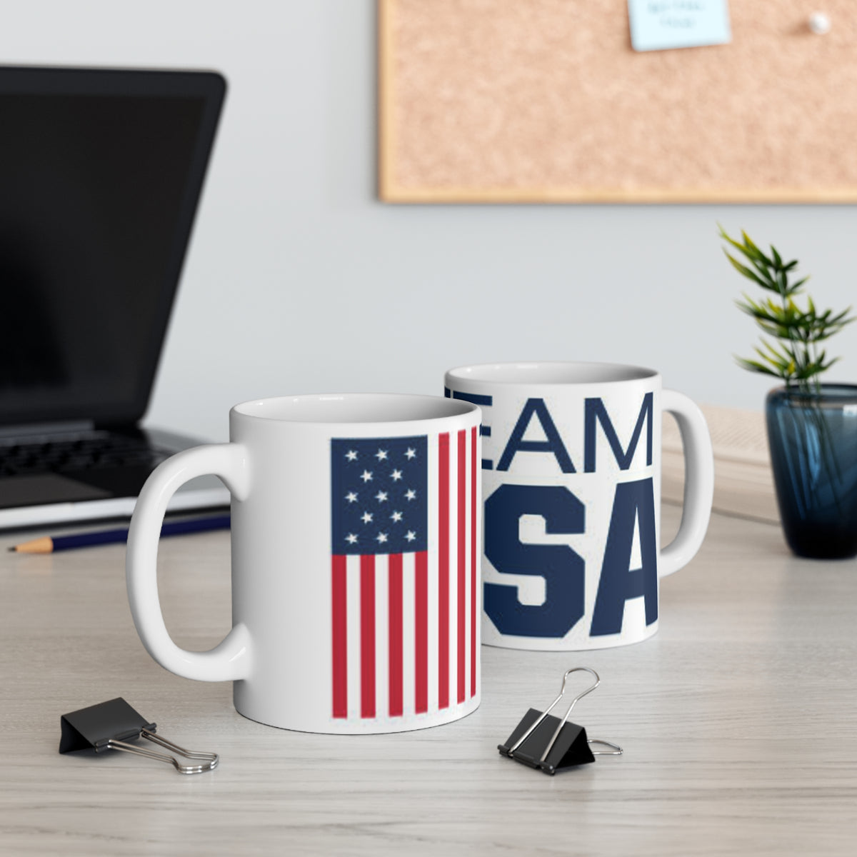 Mug — Team USA Ceramic Coffee Mug (11oz & 15oz) with American Flag