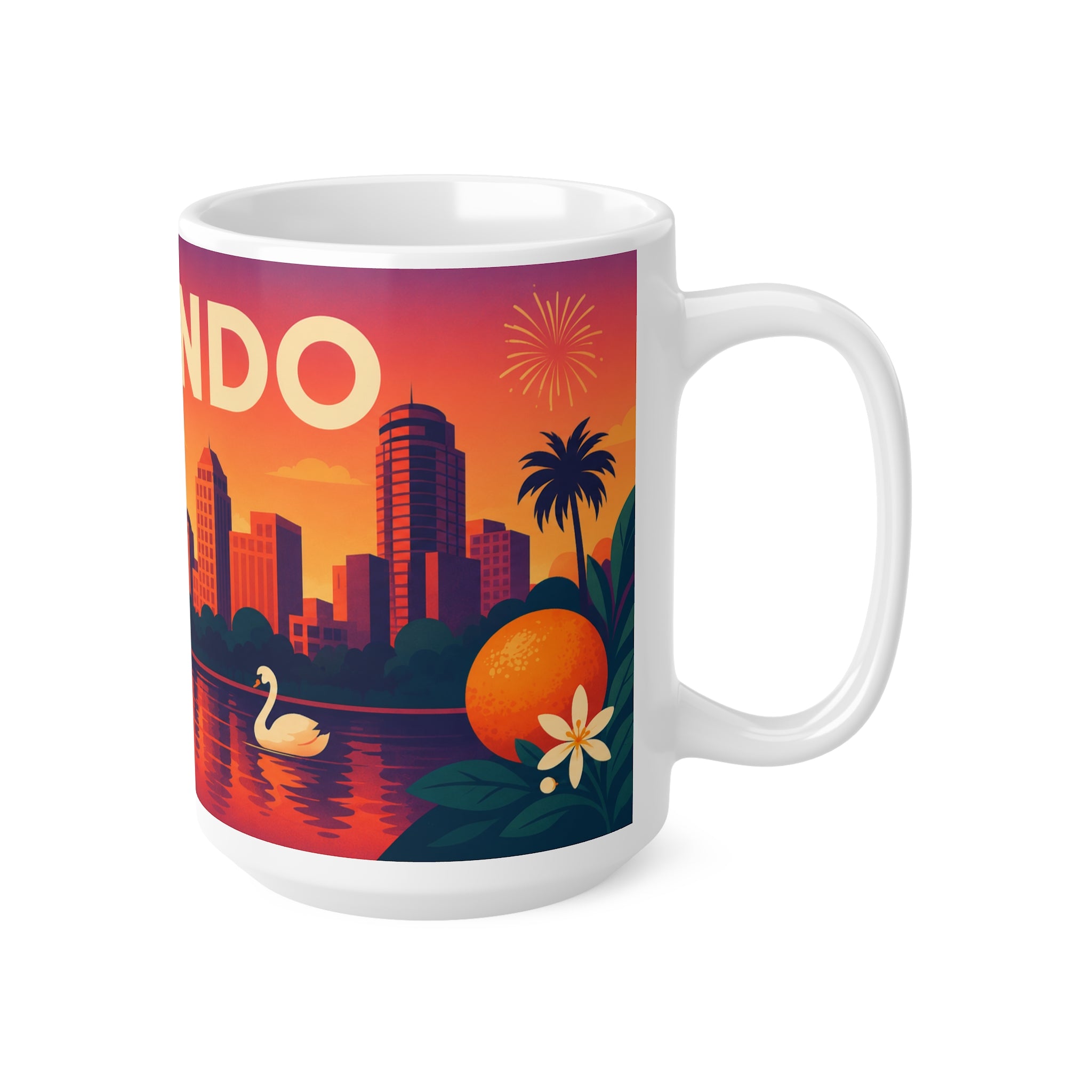 Orlando Sunset Ceramic Coffee Mug — 11oz & 15oz Travel Souvenir