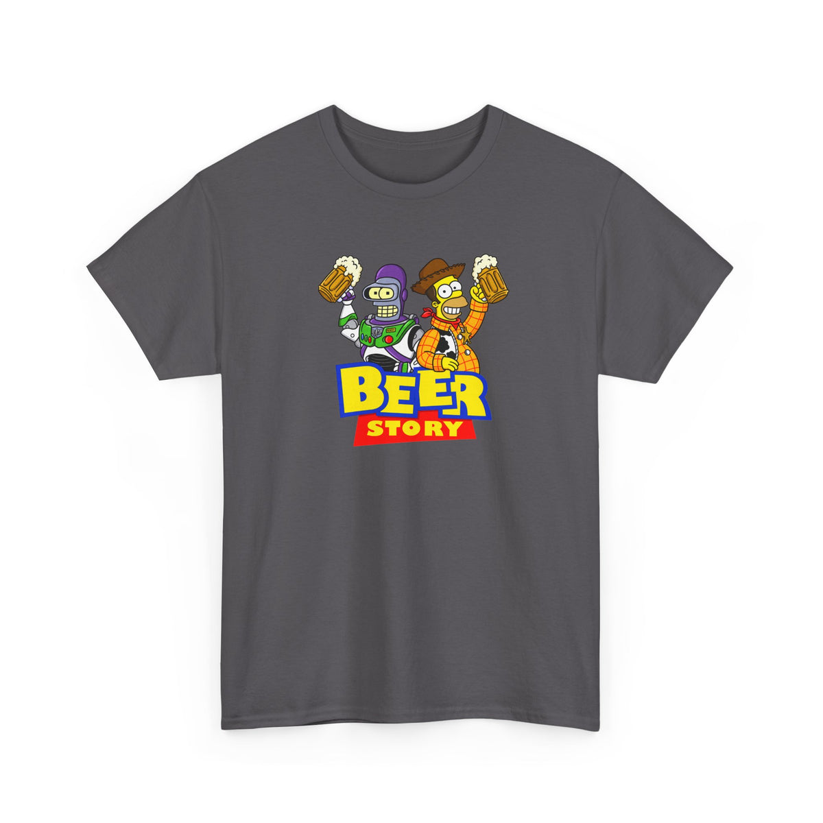 Beer Story T-Shirt — Funny Cartoon Beer Buddies Graphic Tee