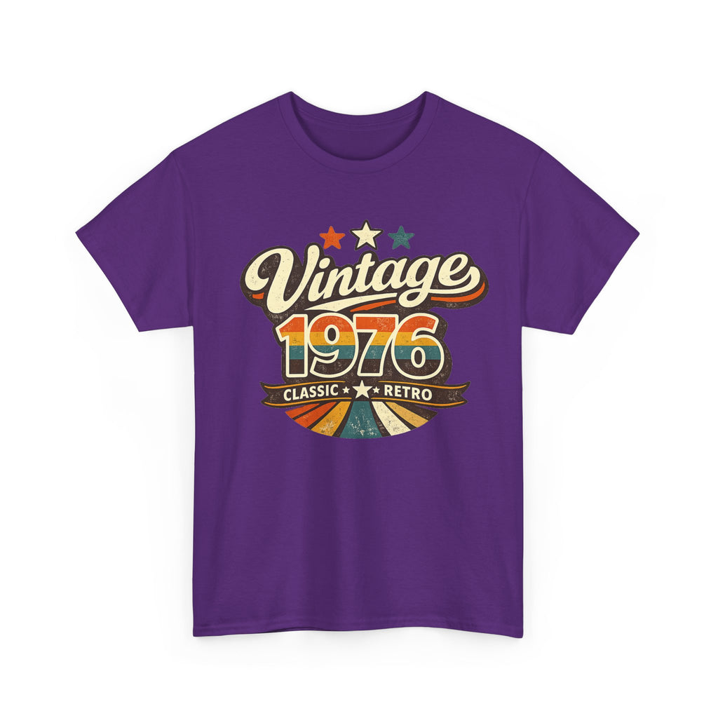 Vintage 1976 Retro Graphic Tee — Classic Birthday or Anniversary Gift