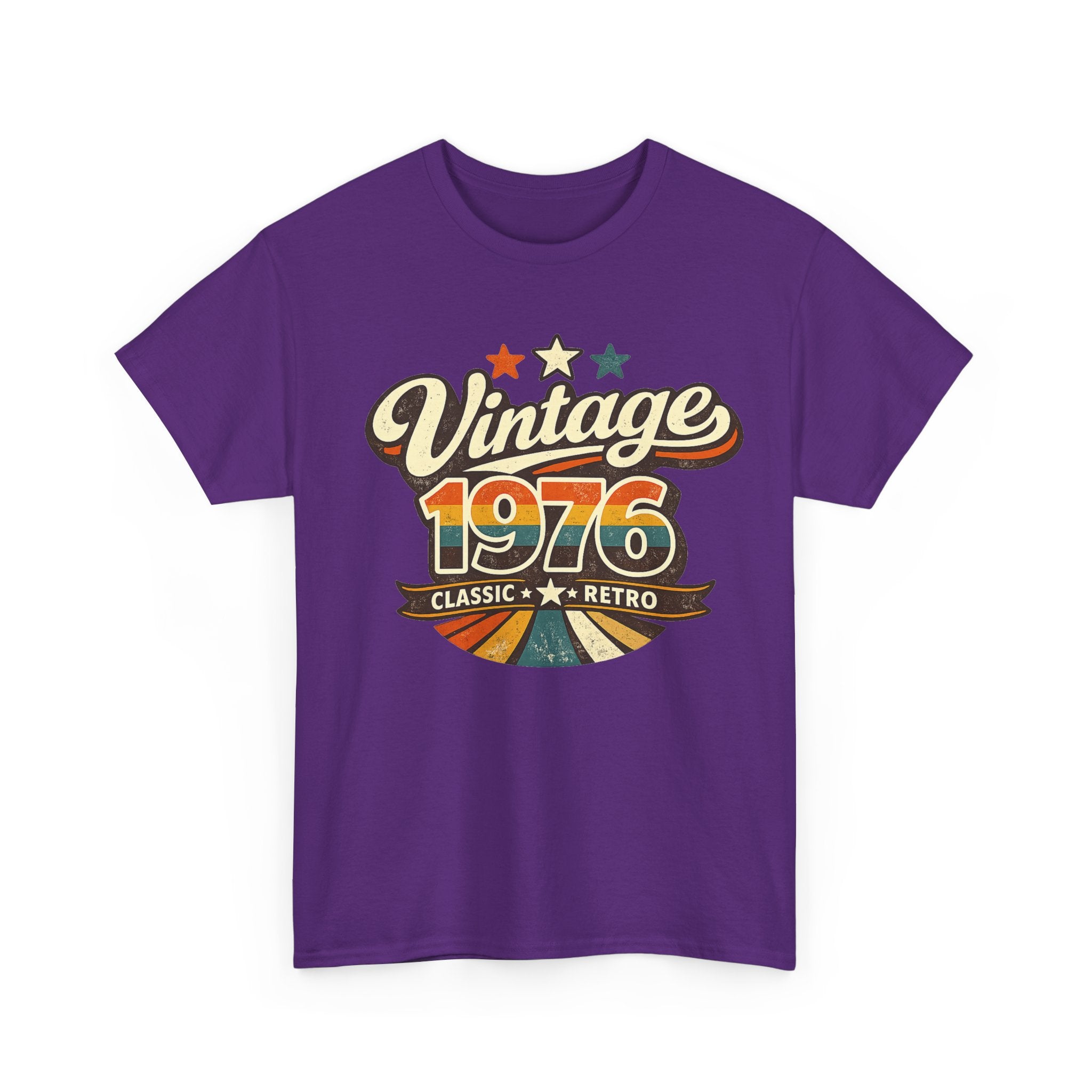Vintage 1976 Retro Graphic Tee — Classic Birthday or Anniversary Gift