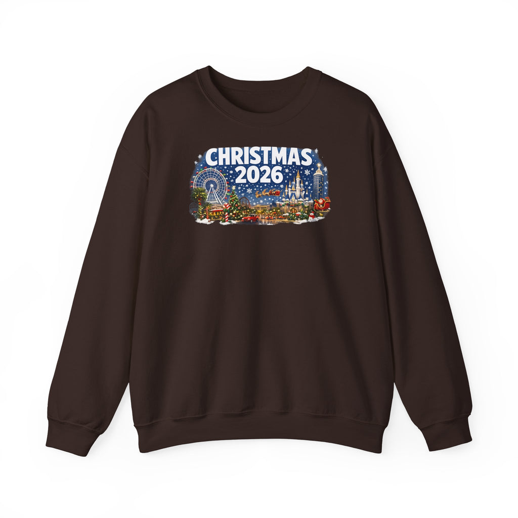Christmas 2026 Holiday Sweatshirt – Festive Winter Cityscape Crewneck