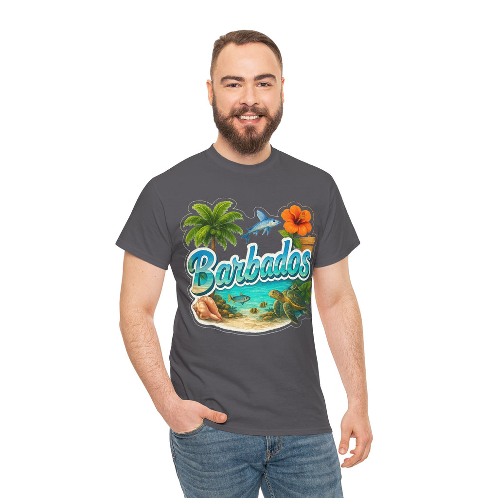 Barbados Beach Graphic Tee — Tropical Island Vacation T‑Shirt