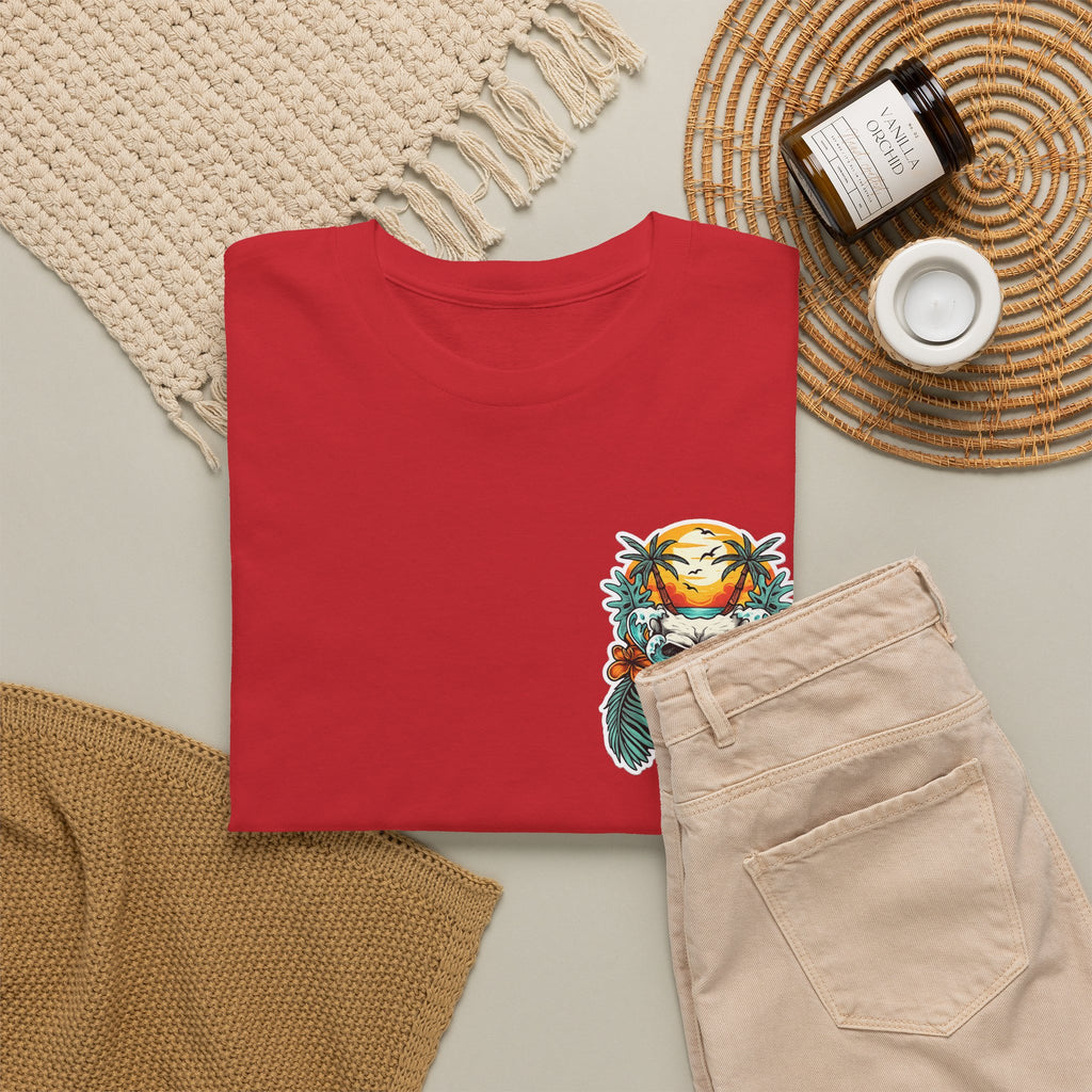Tropical Skull Tee — Sunset Palm Beach Skull T-Shirt