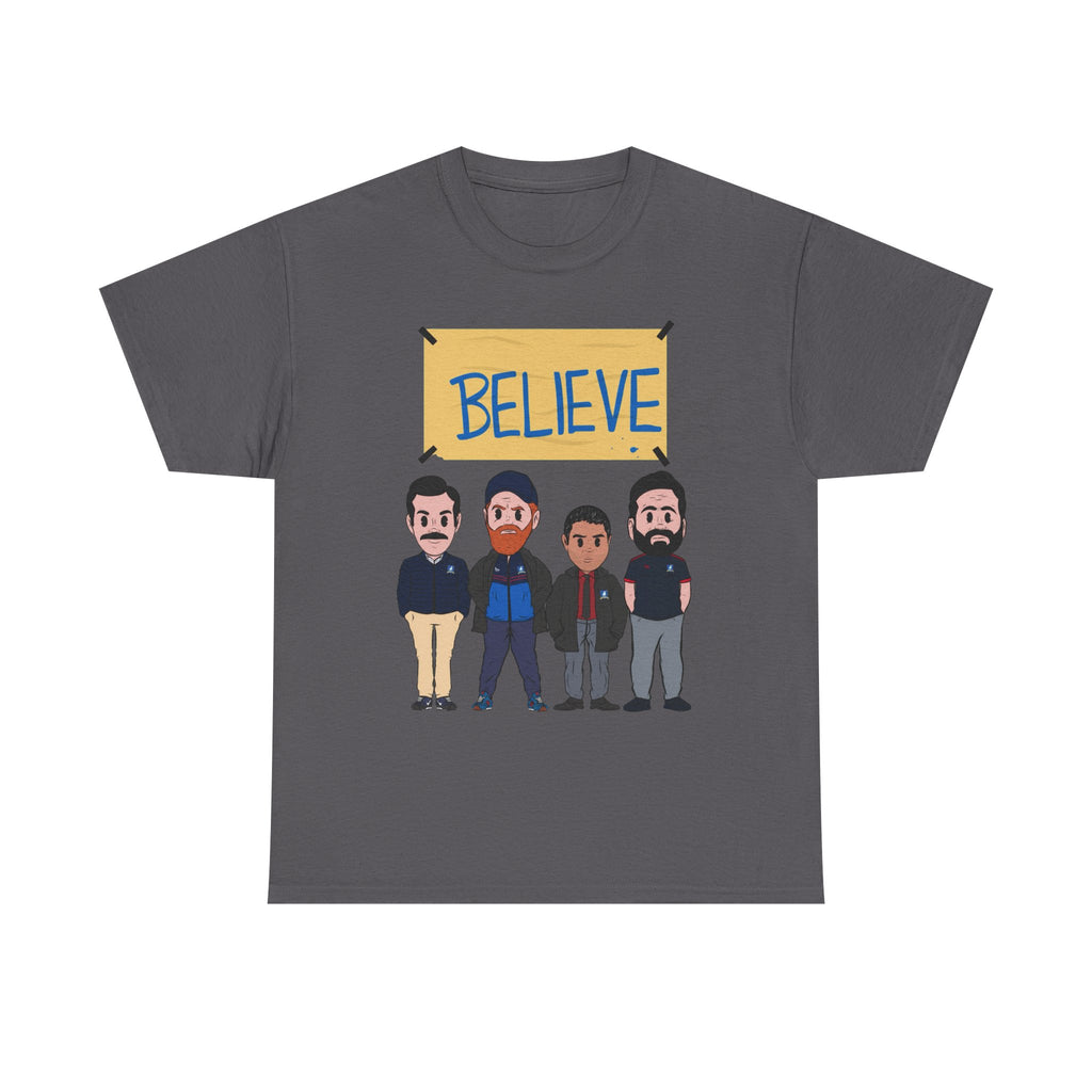 Ted Lasso Inspired Believe Cartoon Band Cotton T-Shirt