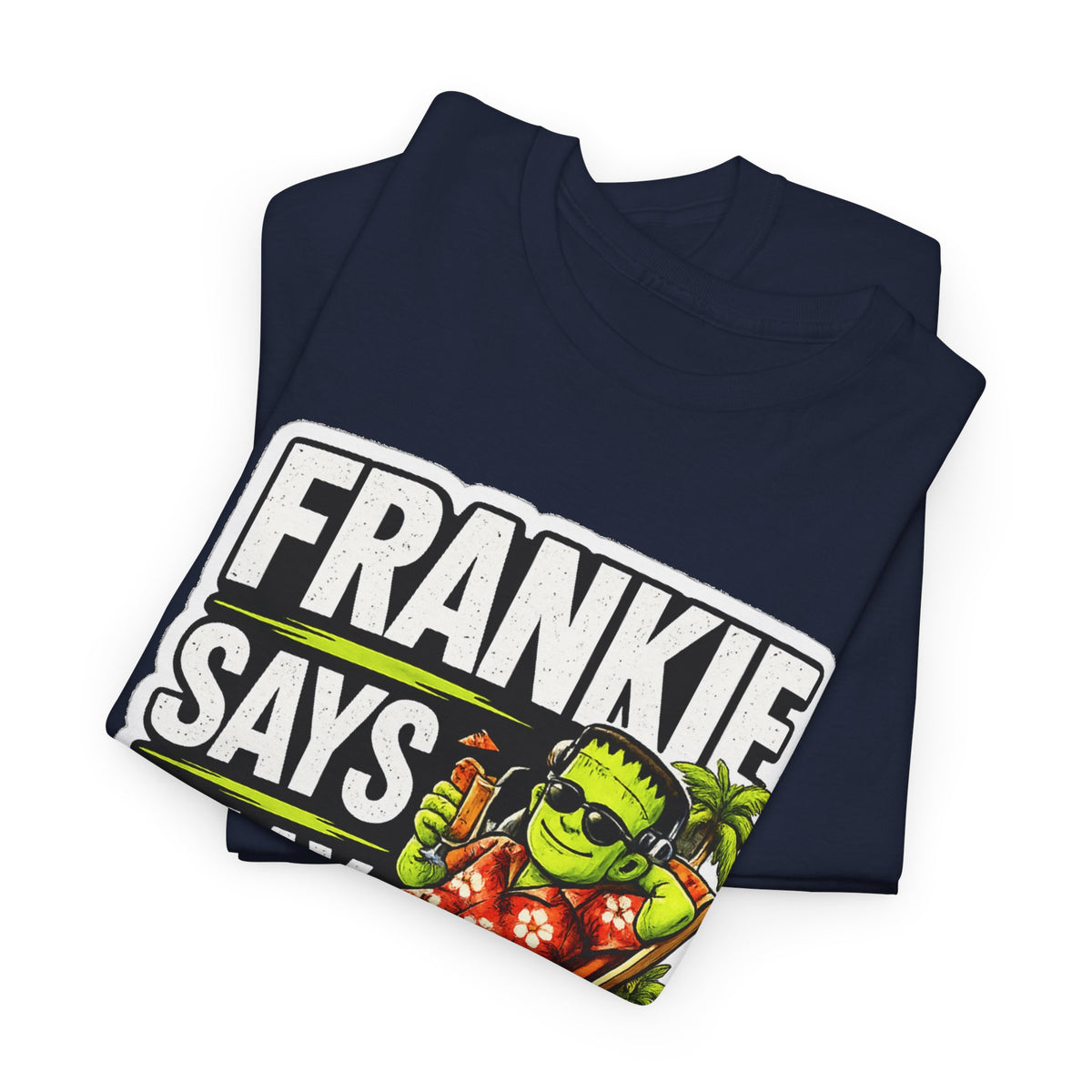 Frankie Says Relax Funny Graphic Cotton T-Shirt