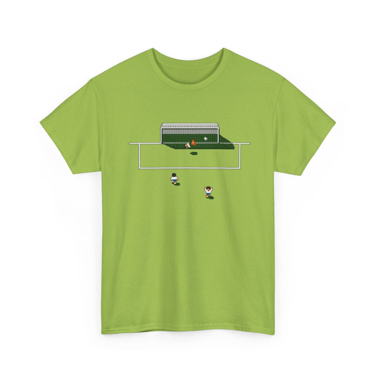 Sensible Soccer Inspired Cotton T‑Shirt — Retro Mini Game Design