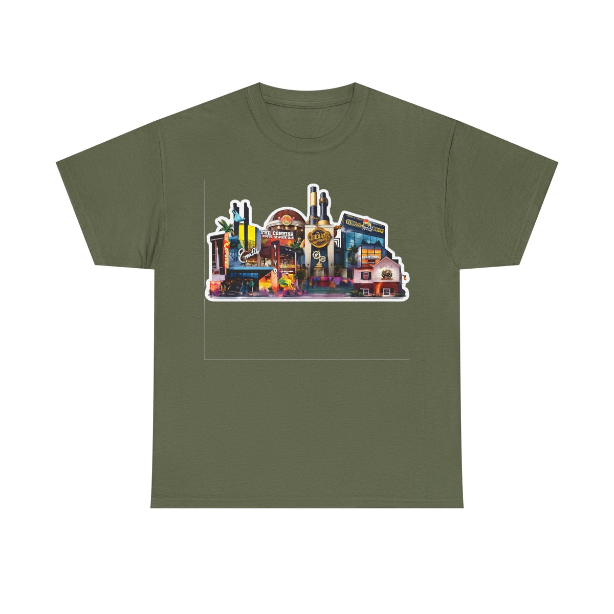 Universal Orlando Skyline T-Shirt — Neon Strip Casino Cityscape Tee