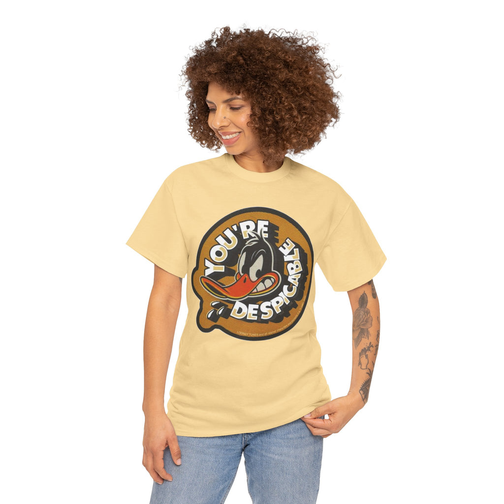 Vintage Daffy Duck Graphic Tee — “You're Despicable” Retro Cartoon Shirt