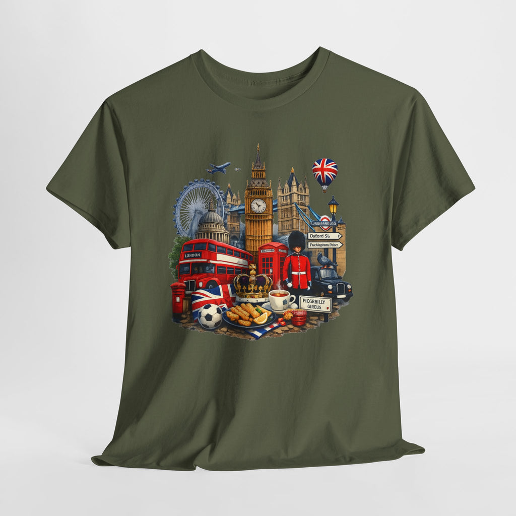 London Landmarks T‑Shirt — British Icons Collage Tee