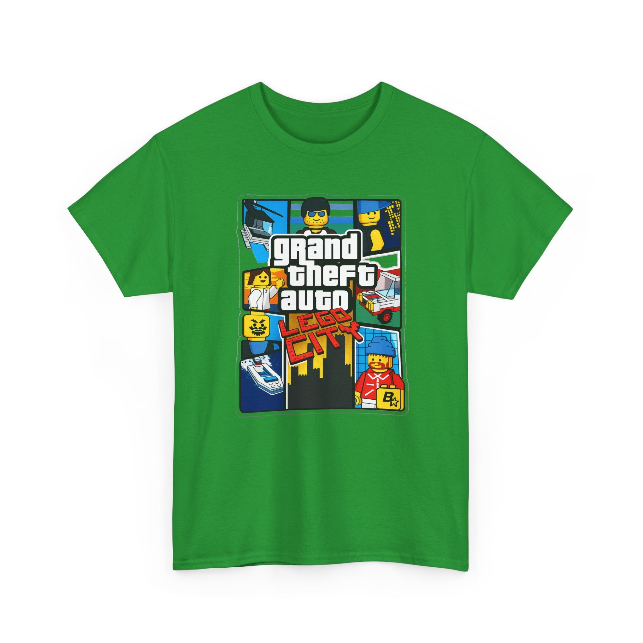 GTA Lego City Retro Block-Style 'Grand Theft Auto' Graphic Tee