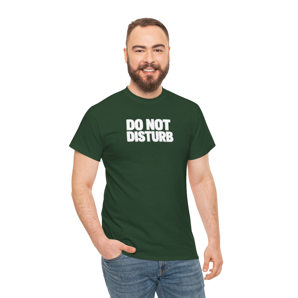 Do Not Disturb Tee — Black Graphic Statement T-Shirt
