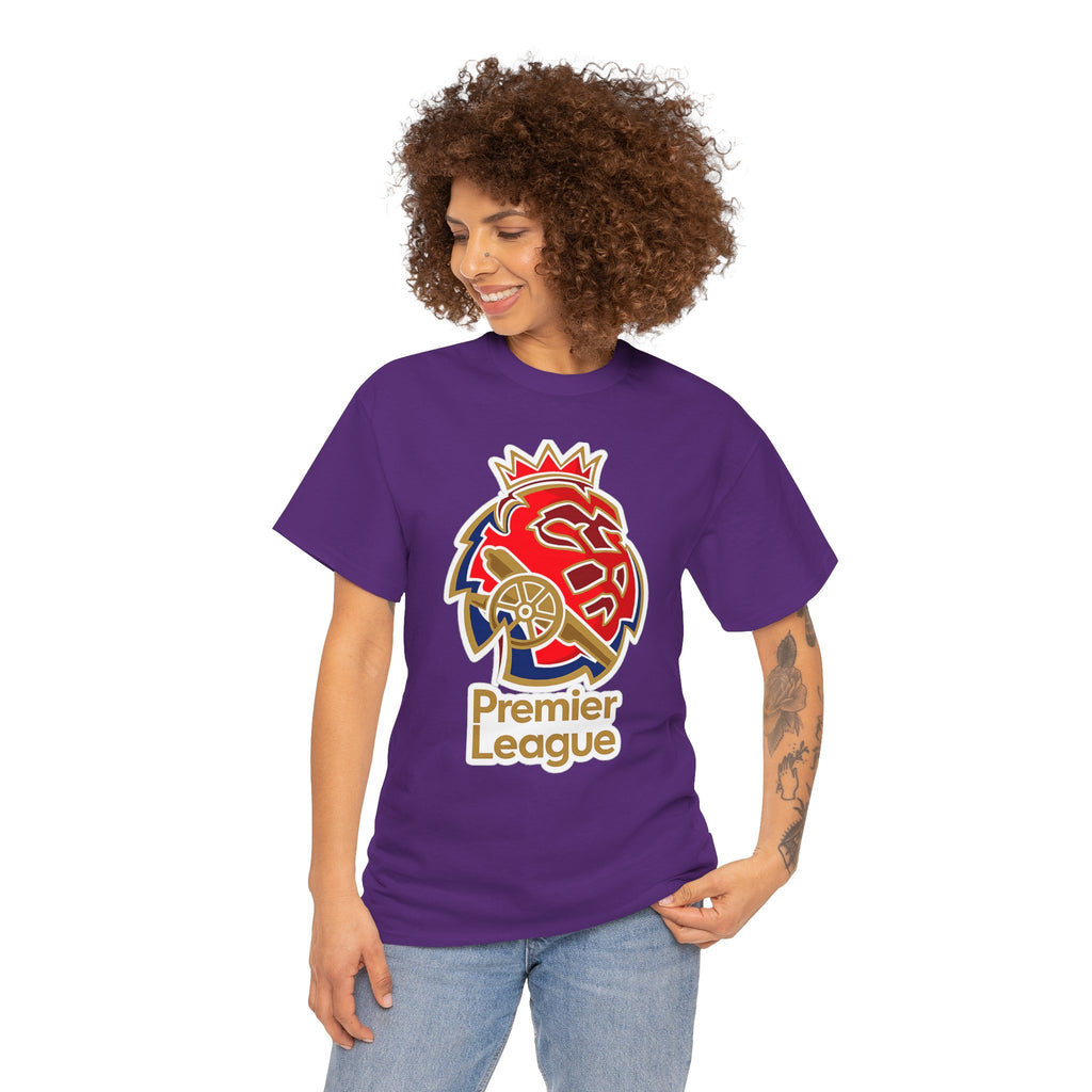 Arsenal Premier League Lion Logo T-Shirt — Soccer Fan Tee
