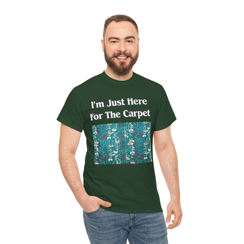 Orlando Airport Carpet Lover T-Shirt — "I'm Just Here For The Carpet" Graphic Tee