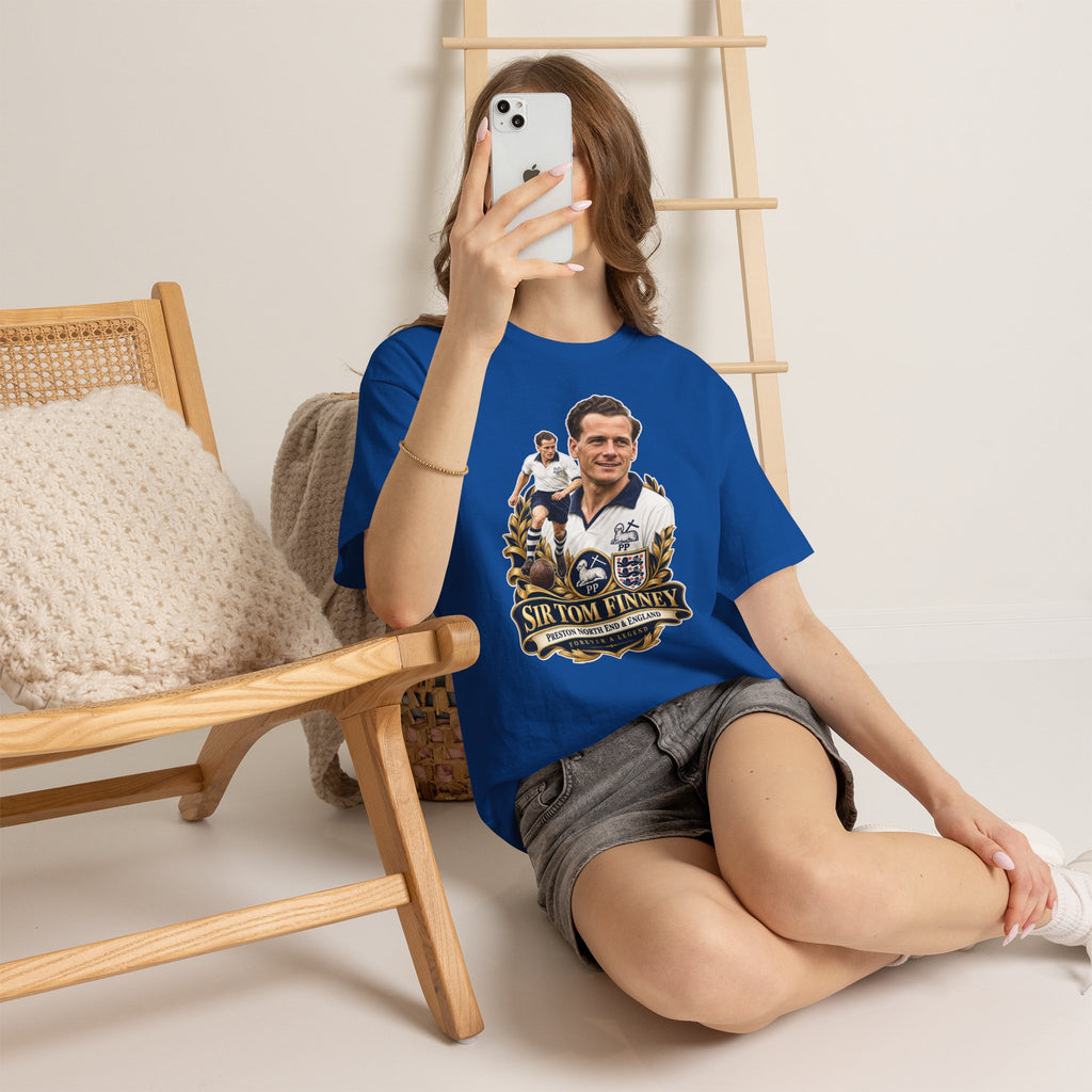 Sir Tom Finney Tribute T-Shirt – Vintage Preston North End & England Football Tee