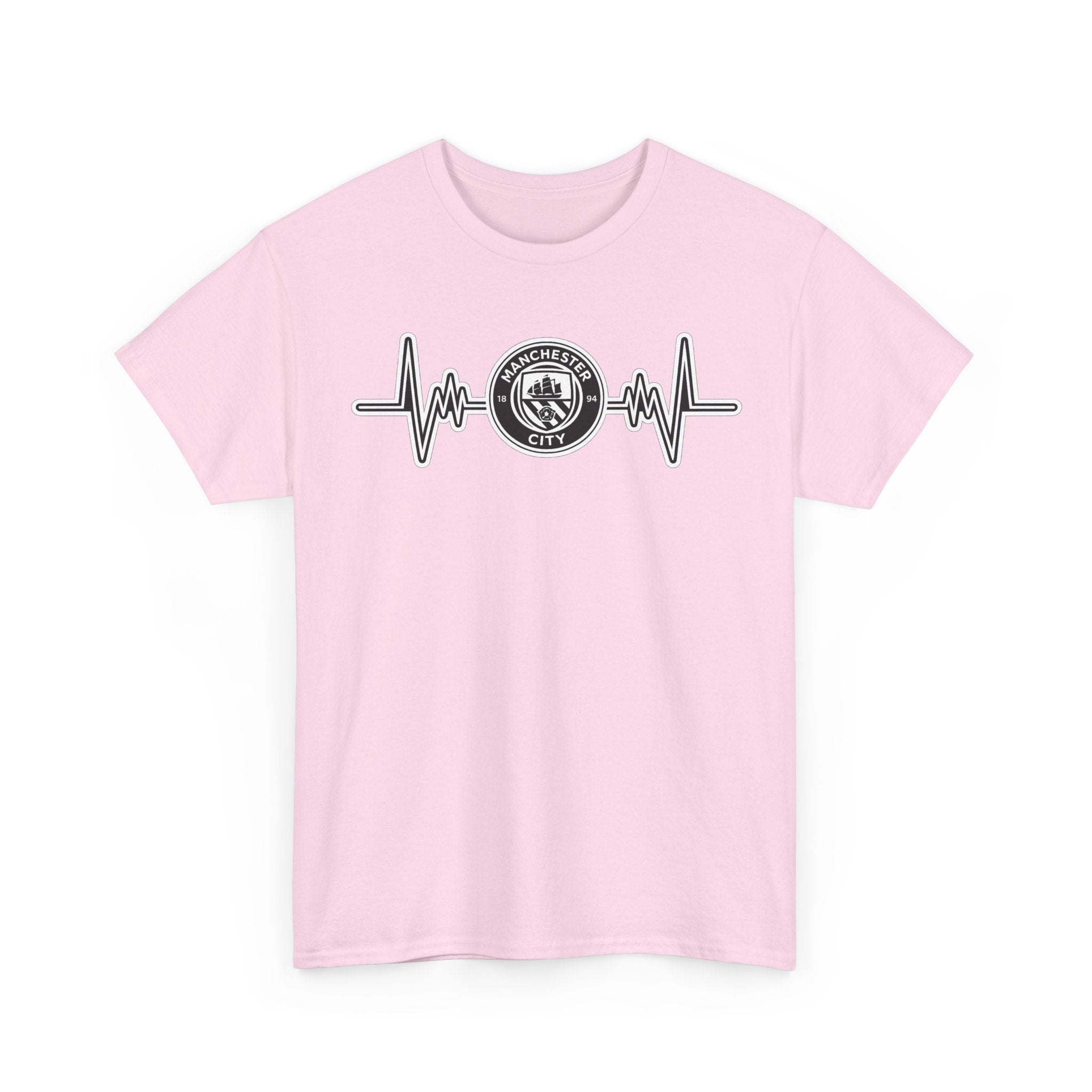 Manchester City Heartbeat Logo T-Shirt — Emergency Medical Services Pulse Tee