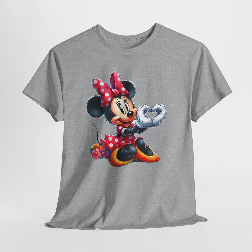 Minnie Mouse Character Heart Graphic Tee