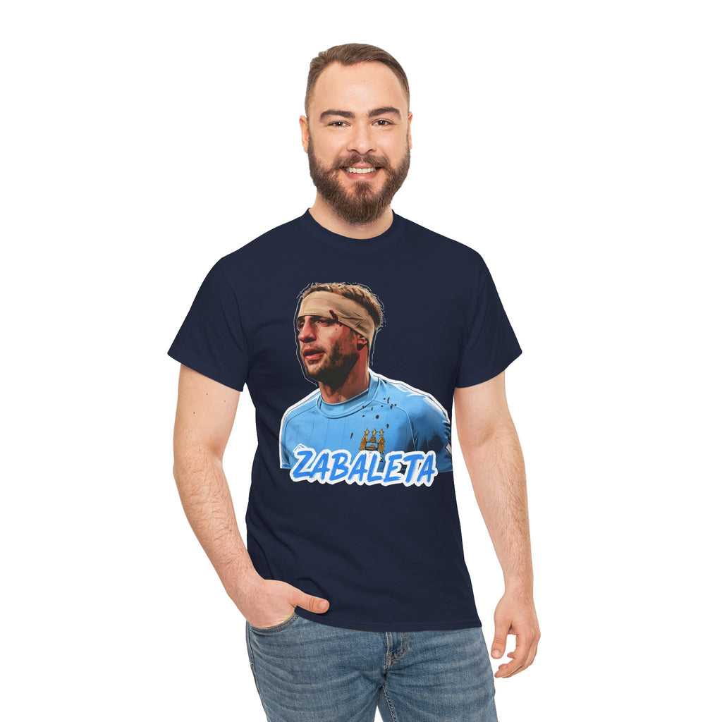Zabaleta Manchester City Fan Tee — Retro Player Portrait Soccer T‑Shirt