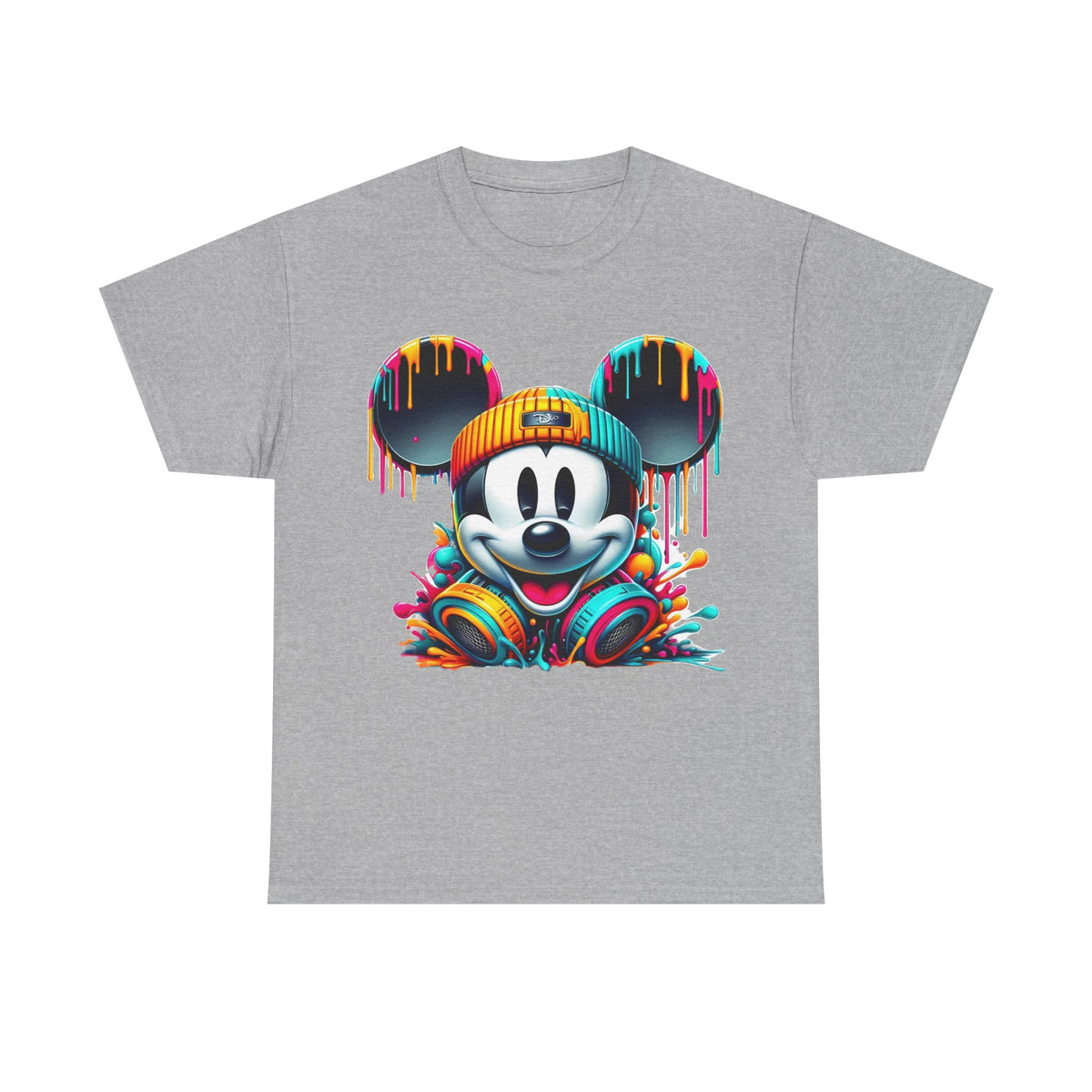 Mickey Graphic Tee — Colorful Street Art Mouse Character T-Shirt