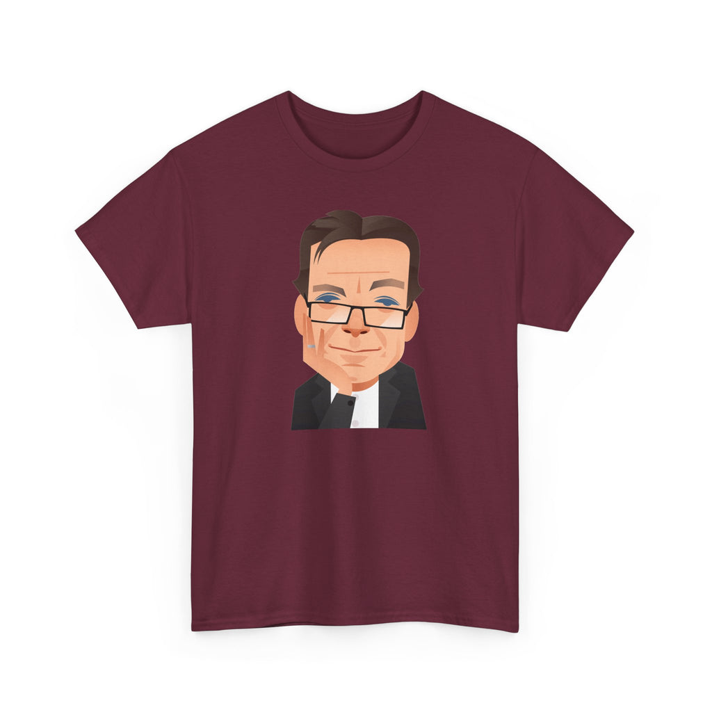 Tony Wilson Manchester Legend Caricature Gentleman Face Cotton T-Shirt