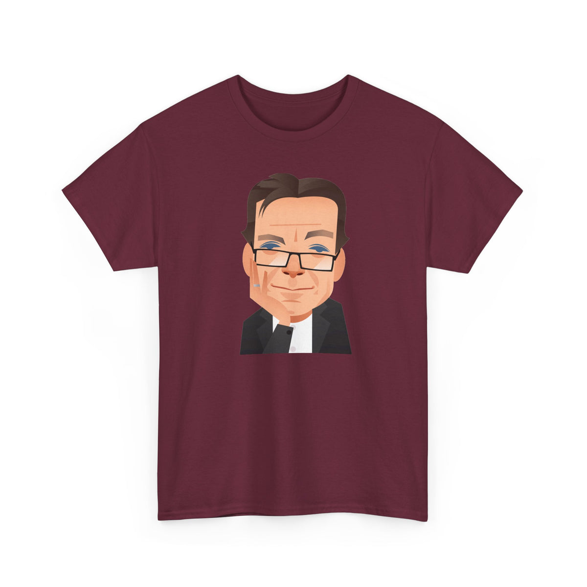 Tony Wilson Manchester Legend Caricature Gentleman Face Cotton T-Shirt